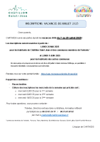 info chatikids vacances de Juillet 2025