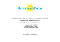 Horaire d’été