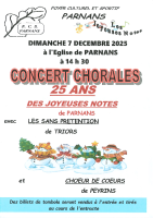 07 décembre – Concert Chorales