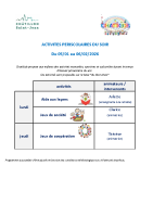 période 3 activités périscolaires du soir 2025-2026
