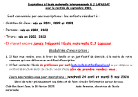 date inscription2026