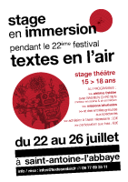 affiche A4 – stage jeunes 2026